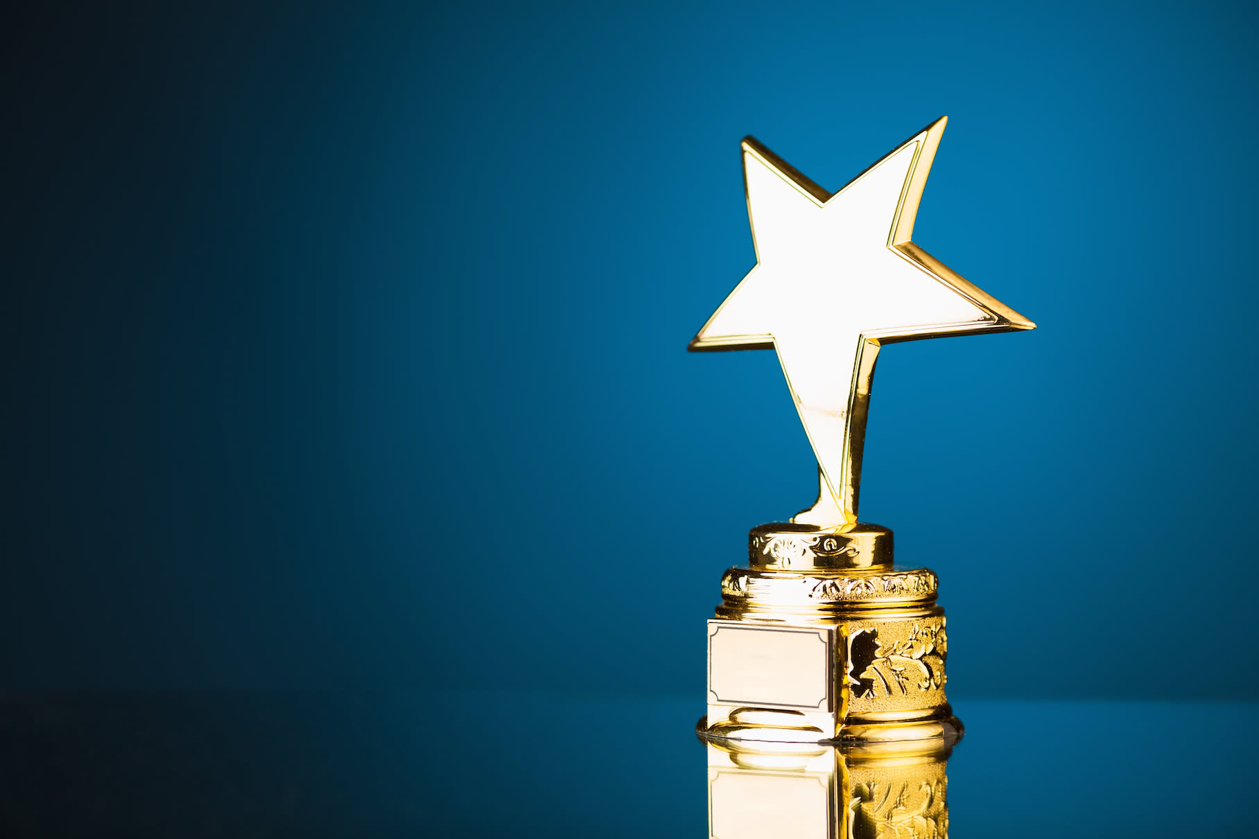 Golden trophy